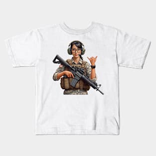 Tactical Girl Kids T-Shirt